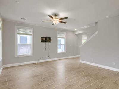 Primary bedroom at 2605 Sam Bass RD Unit #3 - 3 bed 2 bath home