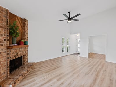 Primary bedroom at 2605 W Stassney BLVD Unit #A - 2 bed 2 bath home