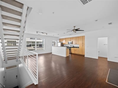 Living area at 2606 Wilson St Unit #1104 - 2 bed 2 bath home