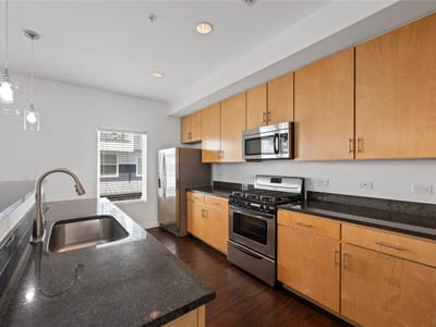 Primary bedroom at 2606 Wilson St Unit #1104 - 2 bed 2 bath home