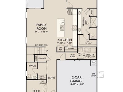 Living area at 261 Crater Lake DR - 4 bed 2 bath home