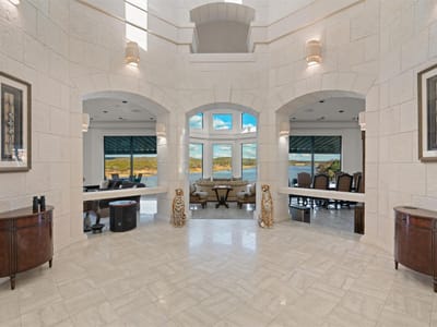 Foyer with barrel vault ceilings with architectural at 26100 Countryside DR - 5 bed 5 bath home