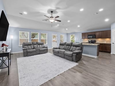 Living area at 2612 American DR - 3 bed 2 bath home