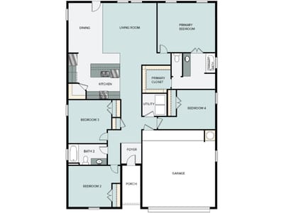 Property photo 2 at 2651 Winding Creek RD - 4 bed 2 bath home