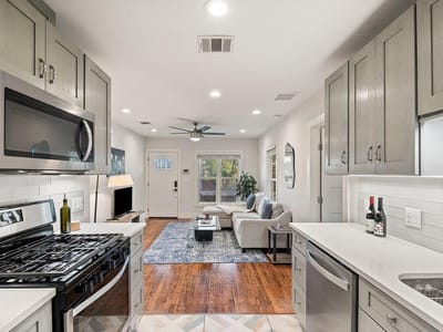 Primary bedroom at 2702 Crest Ave Unit #1 - 3 bed 2 bath home