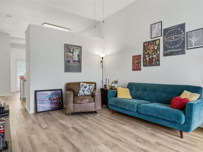 Living area at 2801 Rio Grande ST Unit #308 - 2 bed 2 bath home
