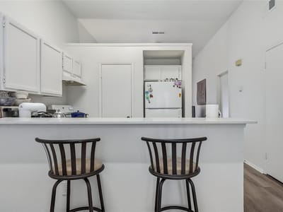 Primary bedroom at 2801 Rio Grande ST Unit #308 - 2 bed 2 bath home