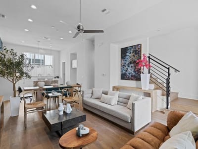 Living area at 2805 McCurdy ST Unit #7 - 3 bed 3 bath home