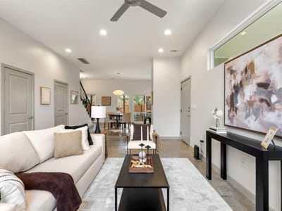 Living area at 2805 Sol Wilson Ave Unit #B - 3 bed 2 bath home