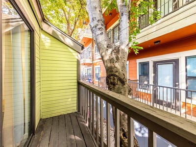 Living area at 2815 Rio Grande St Unit #204 - 2 bed 1 bath home