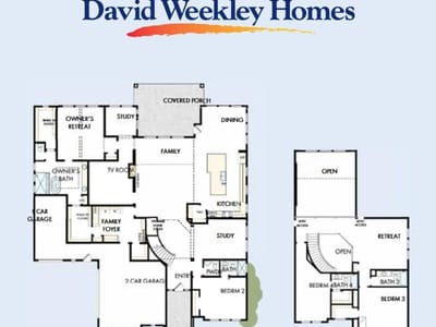 Living area at 2825 Whalesong WAY - 4 bed 4 bath home