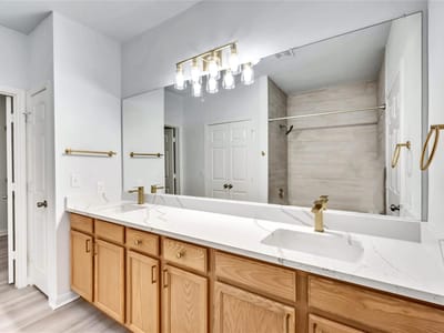 Primary bedroom at 2900 S Lakeline BLVD Unit #122 - 2 bed 2 bath home