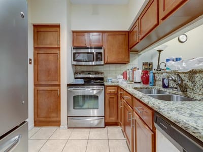 Living area at 2901 San Jacinto Blvd Unit #204 - 1 bed 1 bath home