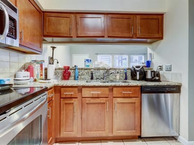 Kitchen at 2901 San Jacinto Blvd Unit #204 - 1 bed 1 bath home