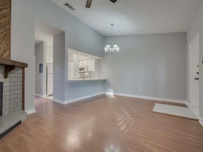 Kitchen at 2901 San Jacinto BLVD Unit #306 - 1 bed 1 bath home