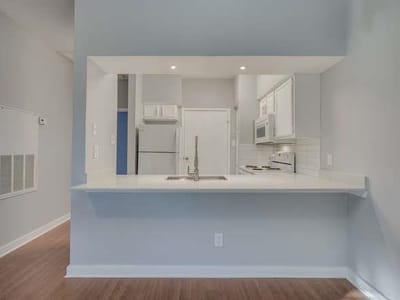 Primary bedroom at 2901 San Jacinto BLVD Unit #306 - 1 bed 1 bath home