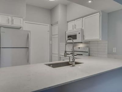 Bathroom at 2901 San Jacinto BLVD Unit #306 - 1 bed 1 bath home