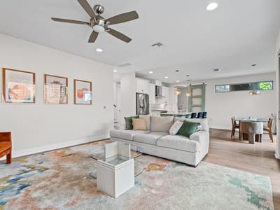 Primary bedroom at 2906 Webberville Rd Unit #1 - 3 bed 3 bath home