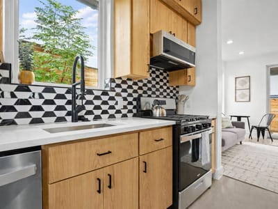 Primary bedroom at 2919 E 13th St Unit #2 - 2 bed 2 bath home
