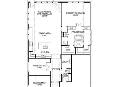 Living area at 297 Foxfire Cv - 3 bed 2 bath home