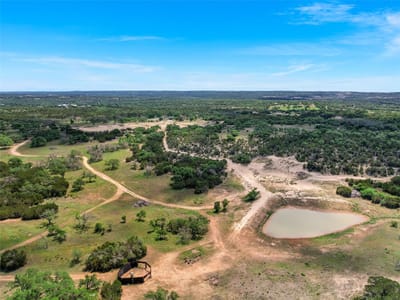 Aerial view - 29911 Ranch Road 12 Aerial view with Hill Country panoramic views at 29911 Ranch Road 12 - Anthony G Davy, Dripping Springs, TX