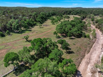 Aerial view - 29911 Ranch Road 12 Aerial view with Hill Country acreage at 29911 Ranch Road 12 - Anthony G Davy, Dripping Springs, TX