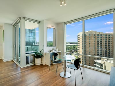 Kitchen at 300 Bowie ST Unit #1403 - 2 bed 3 bath home