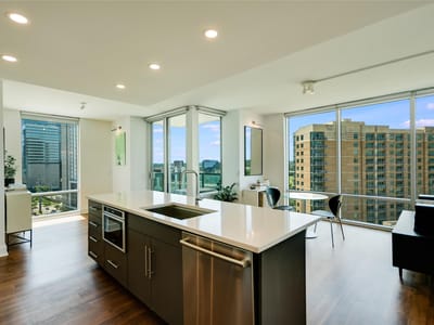 Bathroom at 300 Bowie ST Unit #1403 - 2 bed 3 bath home