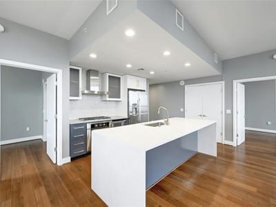 Kitchen at 300 Bowie ST Unit #2301 - 2 bed 2 bath home