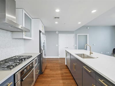 Primary bedroom at 300 Bowie ST Unit #2301 - 2 bed 2 bath home