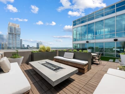 Living area at 300 Bowie ST Unit #PH2 - 3 bed 3 bath home
