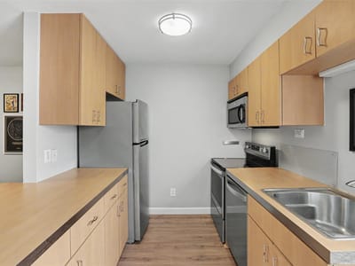 Kitchen at 300 Crockett ST Unit #114 - 2 bed 1 bath home