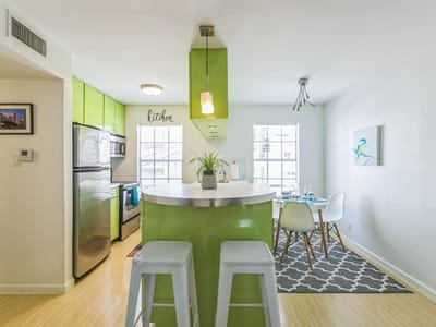 Primary bedroom at 300 Crockett ST Unit #210 - 1 bed 1 bath home