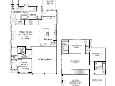 Primary bedroom at 300 Dorothy Mae CIR - 4 bed 3 bath home