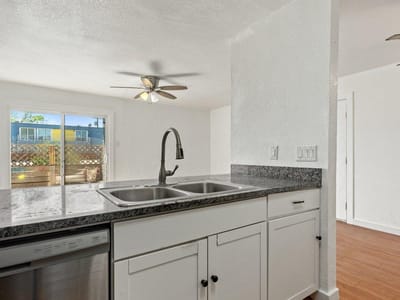 Primary bedroom at 300 E Croslin St Unit #106 - 3 bed 2 bath home