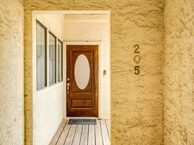 Primary bedroom at 3001 Cedar ST Unit #A-205 - 1 bed 1 bath home