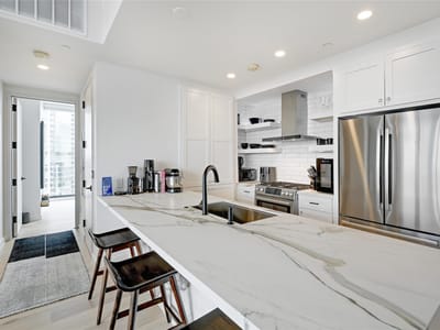 Kitchen at 301 West Ave Unit #2201 - 2 bed 2 bath home