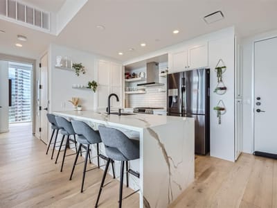 Living area at 301 West Ave Unit #2101 - 2 bed 2 bath home