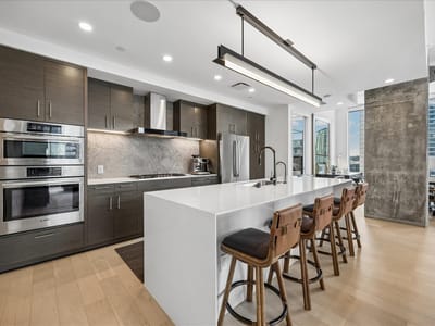 Living area at 301 West Ave Unit #1004 - 2 bed 2 bath home