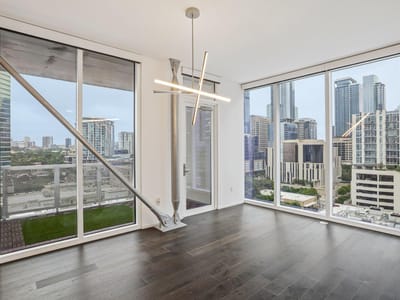 Living area at 301 West Ave Unit #1204 - 2 bed 2 bath home