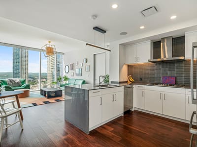 Kitchen at 301 West Ave Unit #2009 - 2 bed 2 bath home
