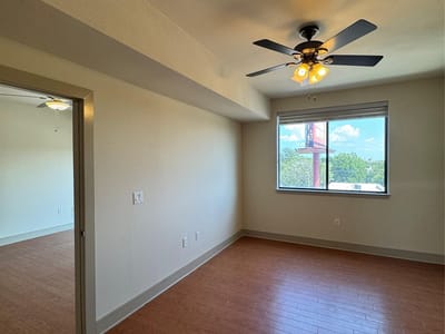Primary bedroom at 3016 Guadalupe St Unit #305 - 2 bed 2 bath home