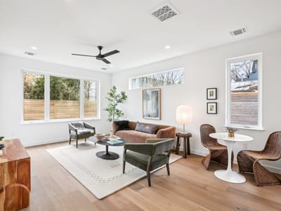 Living area at 3019 Garwood ST Unit #2 - 3 bed 2 bath home