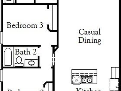 Living area at 305 Backwood PASS - 3 bed 2 bath home