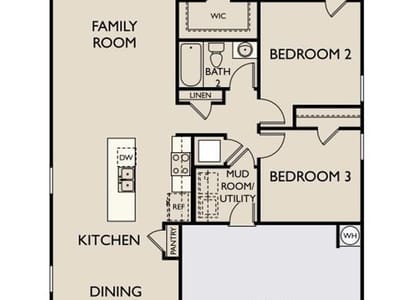 Living area at 306 Sunlight Lake BLVD - 3 bed 2 bath home