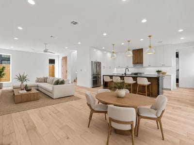 Living area at 309 Franklin BLVD Unit #2 - 3 bed 3 bath home