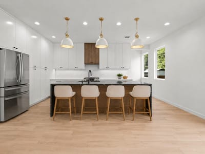 Primary bedroom at 309 Franklin BLVD Unit #2 - 3 bed 3 bath home