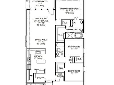 Primary bedroom at 310 Watersong BND - 4 bed 3 bath home