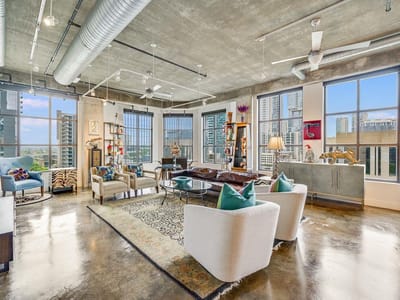 Bathroom at 311 W 5th St Unit #1002 - 2 bed 2 bath home