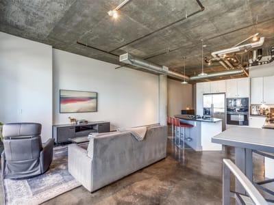 Kitchen at 311 W 5th St Unit #704 - 1 bed 1 bath home